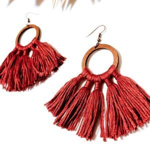 Boho statement earrings #784